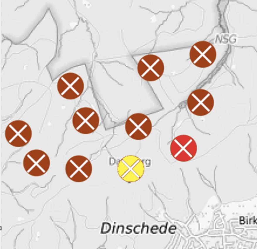 Kritische Anlagen auf dem Damberg